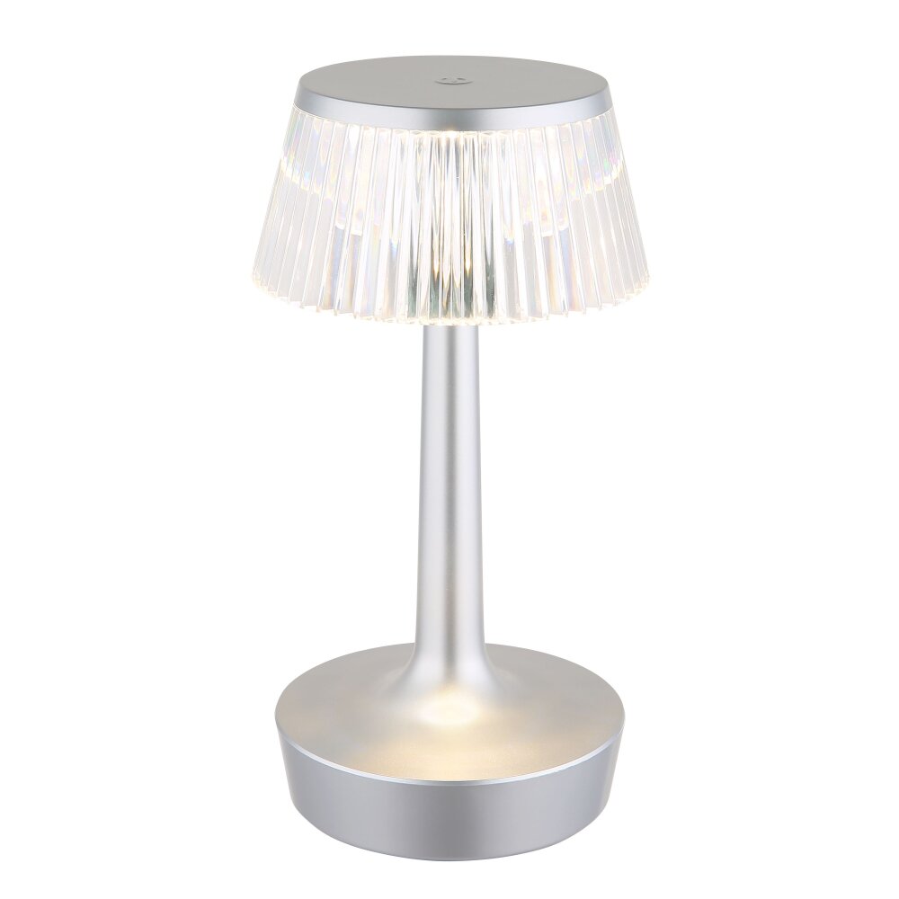 Globo Lucio Tischleuchte LED Silber, 1-flammig main product photo