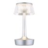 Globo Lucio Tischleuchte LED Silber, 1-flammig