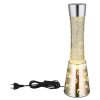 Lava-Lampe Globo Sparkle Tischleuchte LED Chrom, 1-flammig