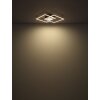 Globo Saunders Deckenleuchte LED Schwarz, 1-flammig, Fernbedienung