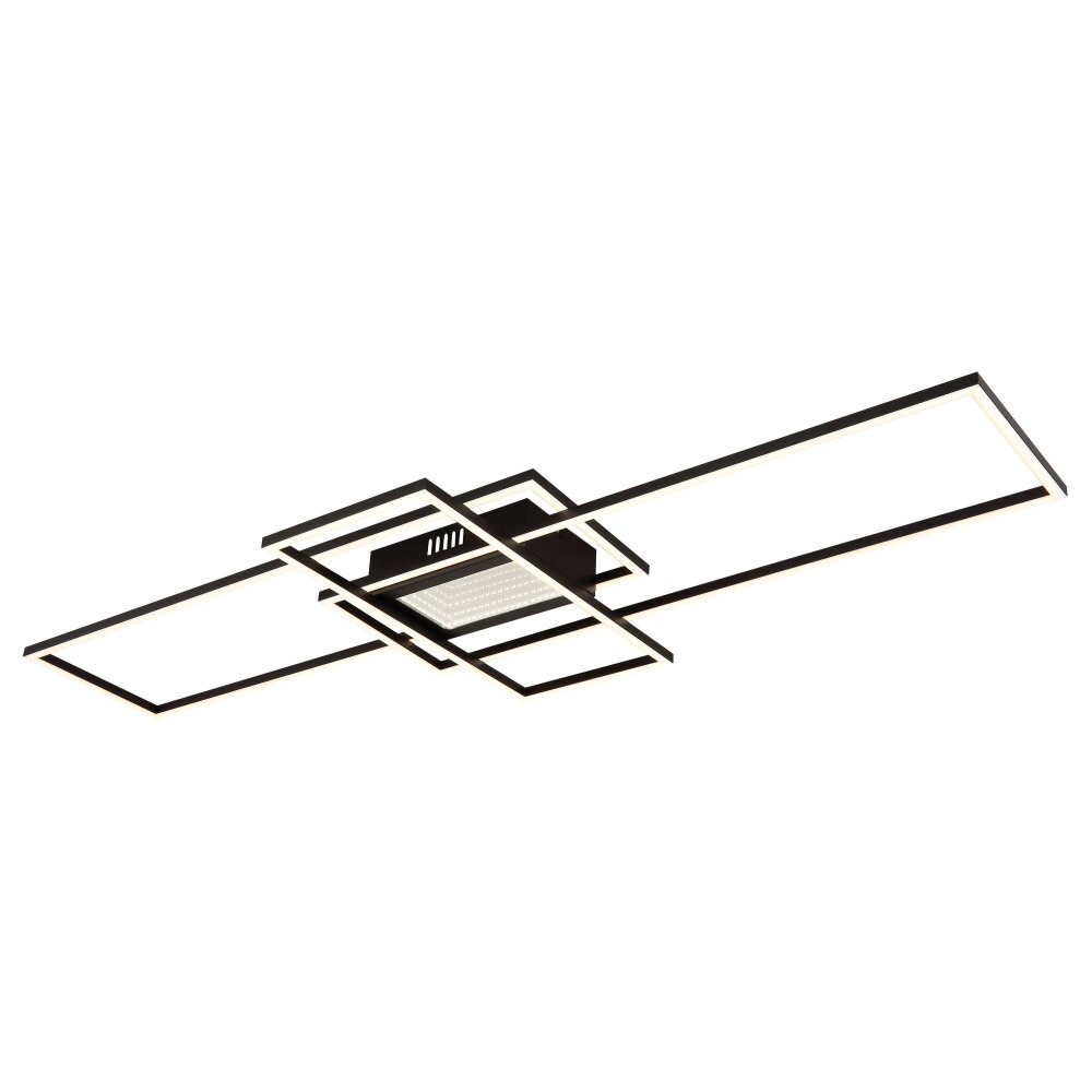 Globo Saunders Deckenleuchte LED Schwarz, 1-flammig, Fernbedienung main product photo