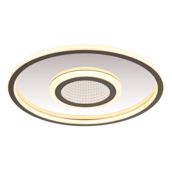 Globo Cara Deckenleuchte LED Grau, Silber, 1-flammig