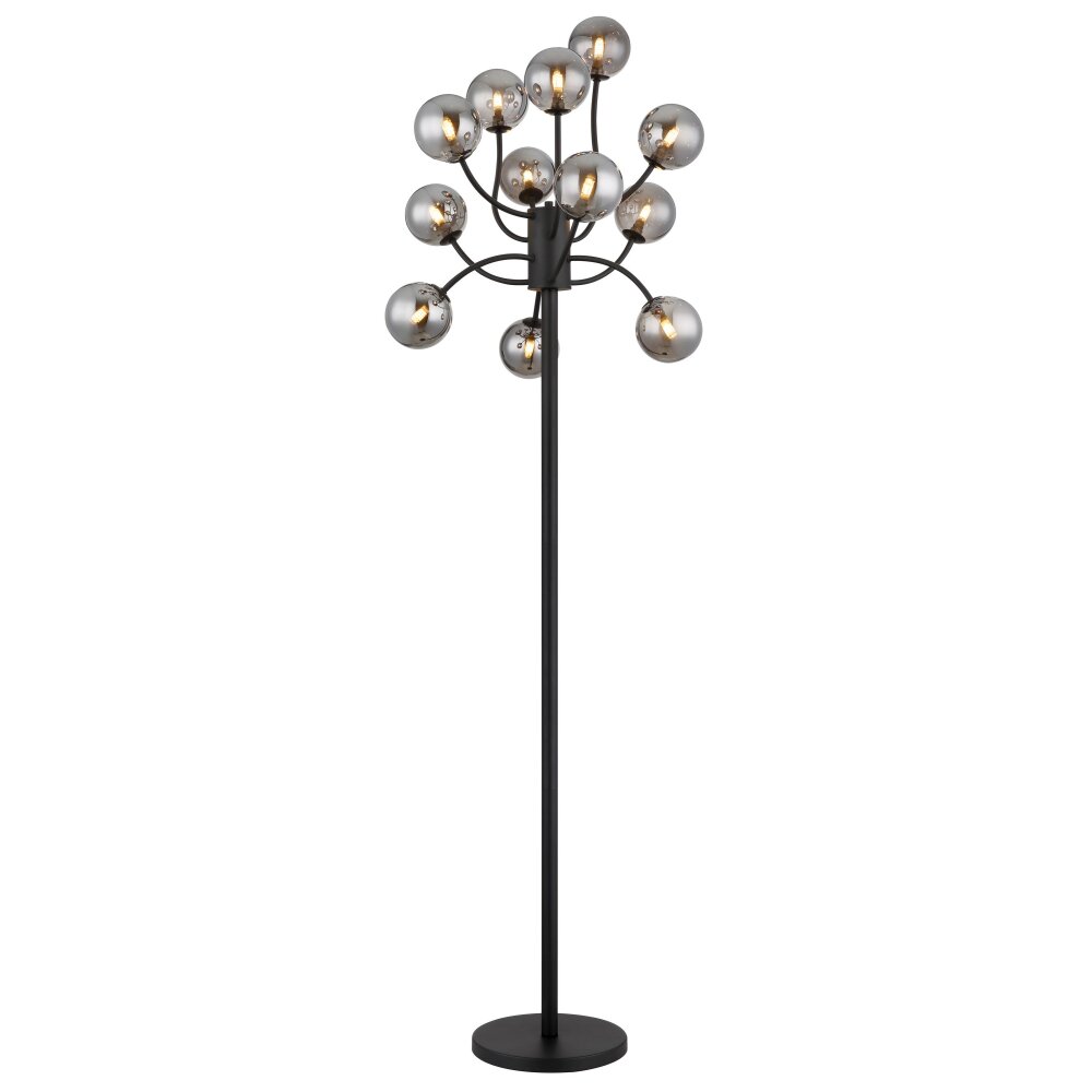 Globo Riha Stehleuchte Schwarz, 12-flammig main product photo