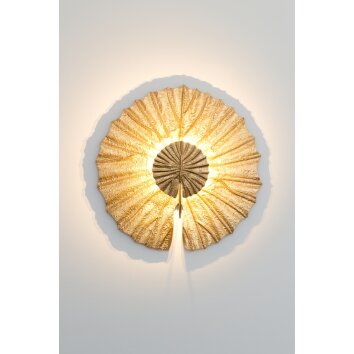 Holländer SESAM Wandleuchte LED Gold, 2-flammig