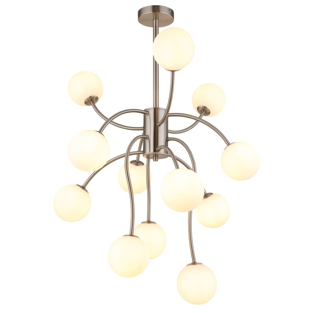 Globo Riha Deckenleuchte Weiß, 12-flammig main product photo
