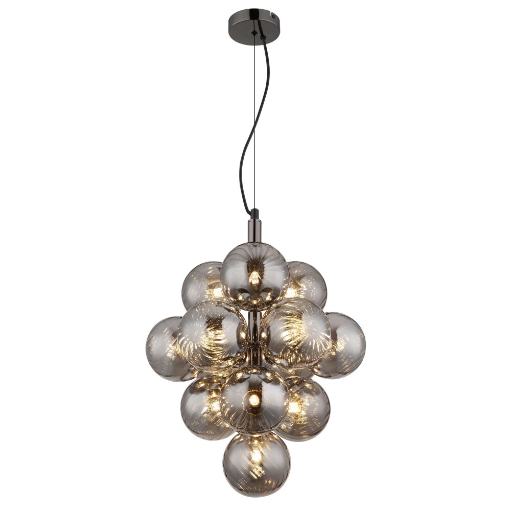 Globo Conor Hängeleuchte Chrom, Schwarz, 13-flammig main product photo