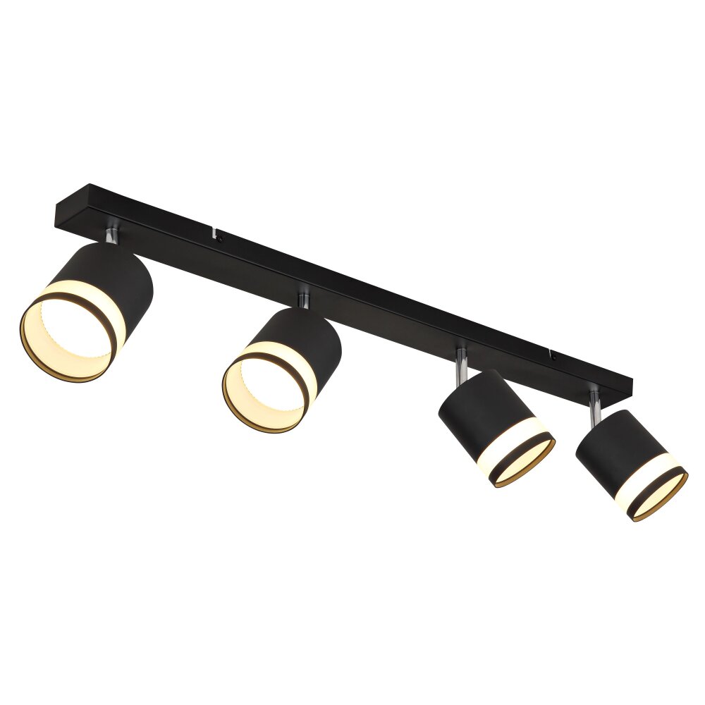Globo Lucero Deckenleuchte Schwarz, 4-flammig main product photo