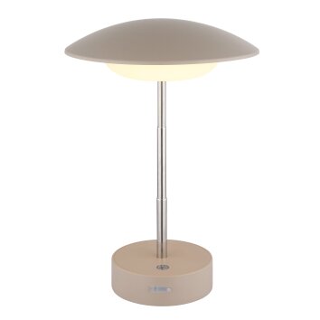 Globo Tomo Tischleuchte LED Braun, 1-flammig