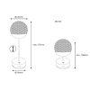 Globo Gavin Tischleuchte LED Silber, 1-flammig