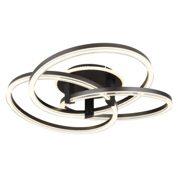 Globo Tris Deckenleuchte LED Anthrazit, 1-flammig, Fernbedienung