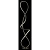 Globo Swirl Stehleuchte LED Schwarz, 1-flammig