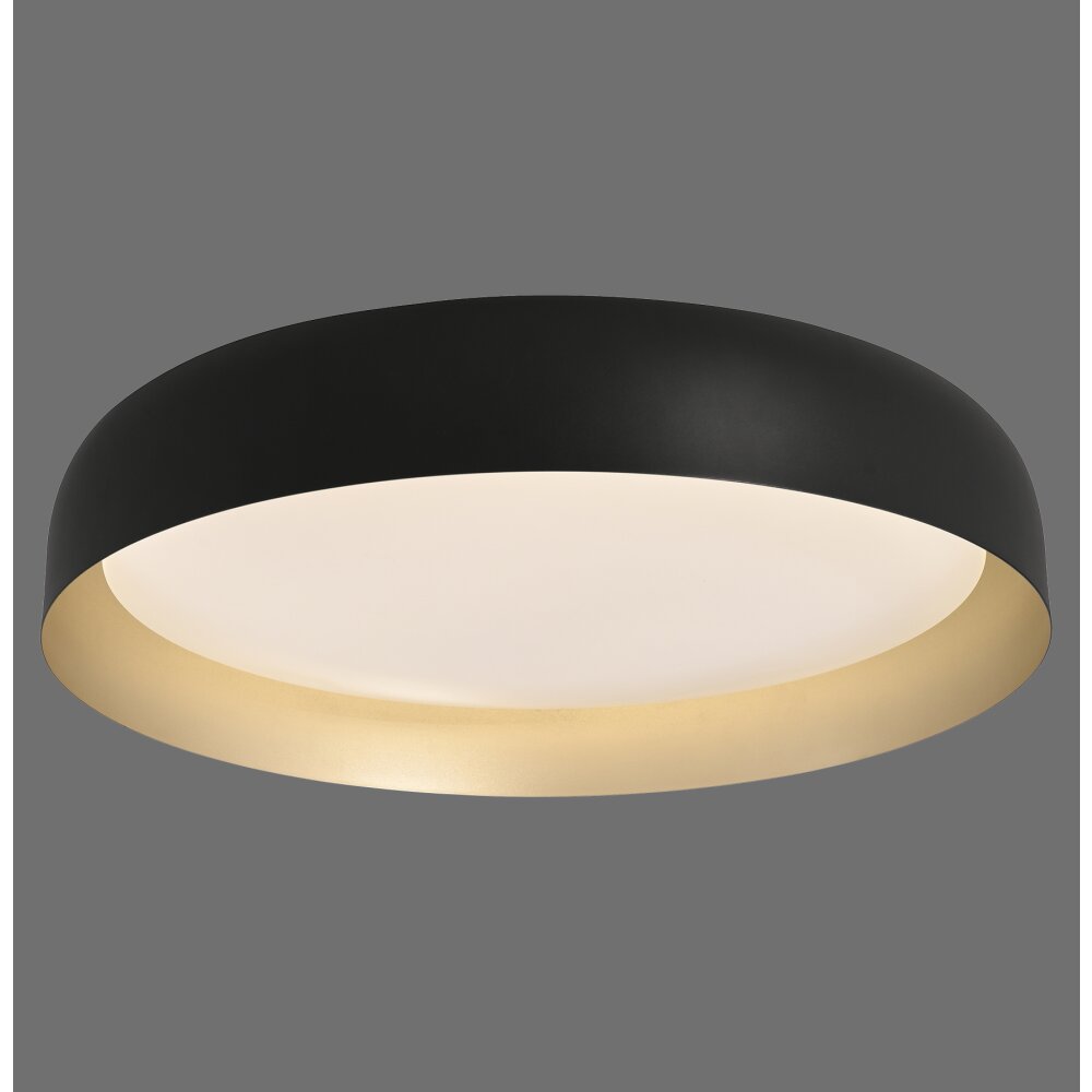 Leuchten Direkt OSKO Deckenleuchte LED Schwarz, 1-flammig, Fernbedienung main product photo