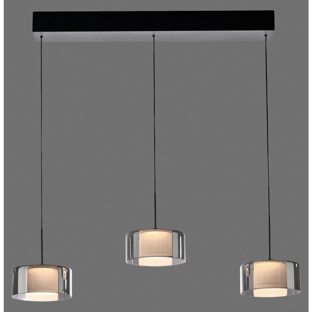 Paul Neuhaus Rika Pendelleuchte LED Schwarz, 3-flammig main product photo