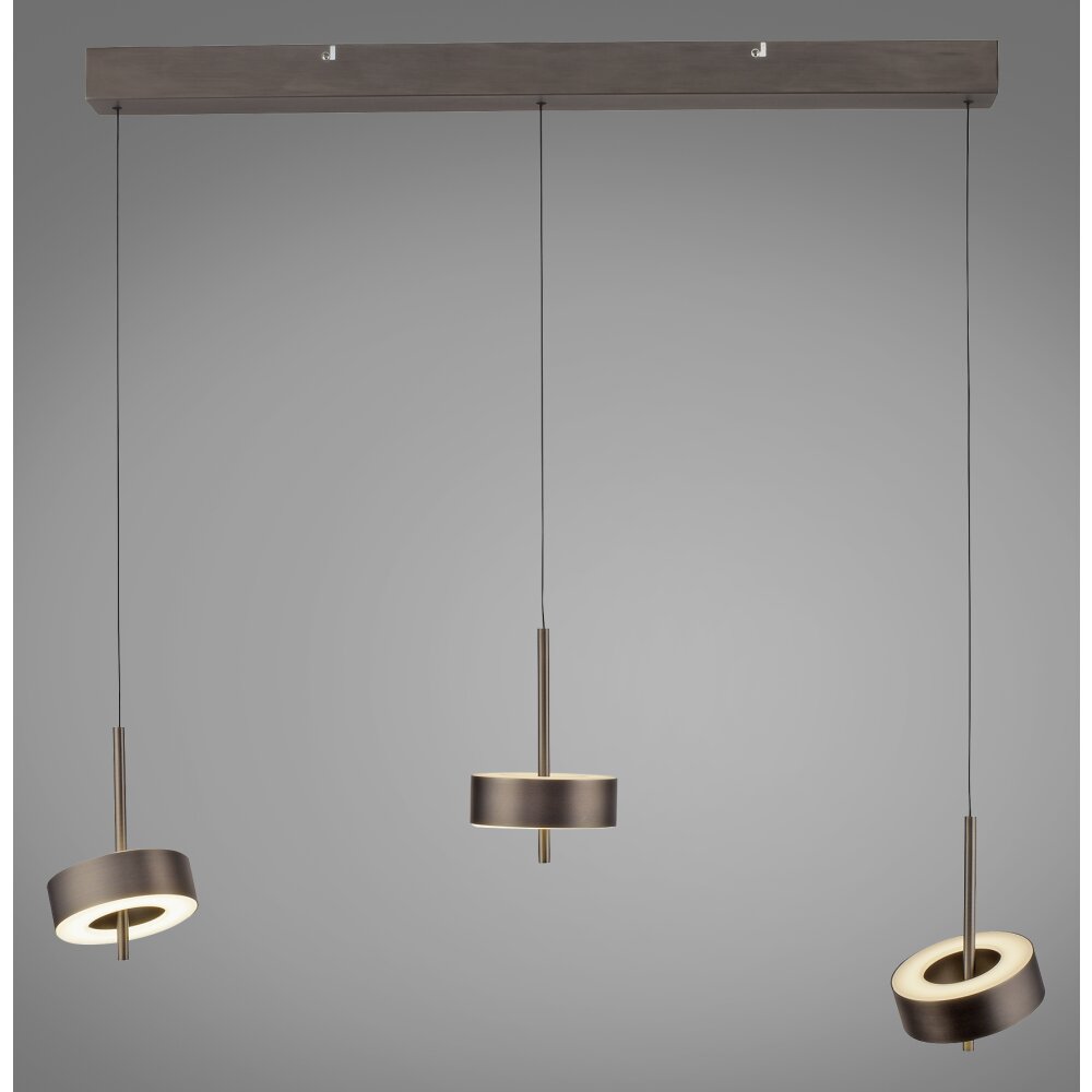 Paul Neuhaus Q-Rotate Pendelleuchte LED Braun, 3-flammig, Fernbedienung main product photo