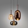 Paul Neuhaus Irides Pendelleuchte LED Braun, 3-flammig