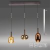 Paul Neuhaus Irides Pendelleuchte LED Braun, 3-flammig