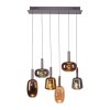 Paul Neuhaus Irides Pendelleuchte LED Braun, 6-flammig