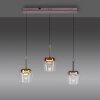Paul Neuhaus Q-Kon Pendelleuchte LED Braun, 3-flammig, Fernbedienung