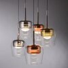 Paul Neuhaus Q-Kon Pendelleuchte LED Braun, 5-flammig, Fernbedienung