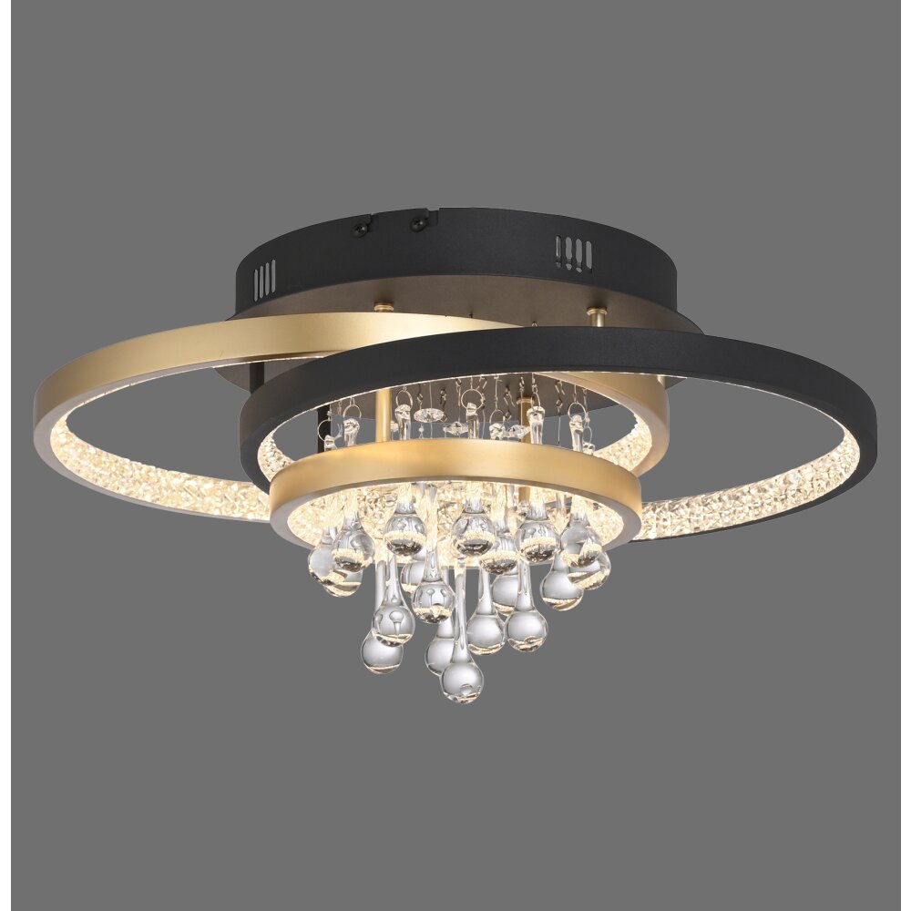 Paul Neuhaus Rotazo Deckenleuchte LED Gold, Schwarz, 1-flammig main product photo