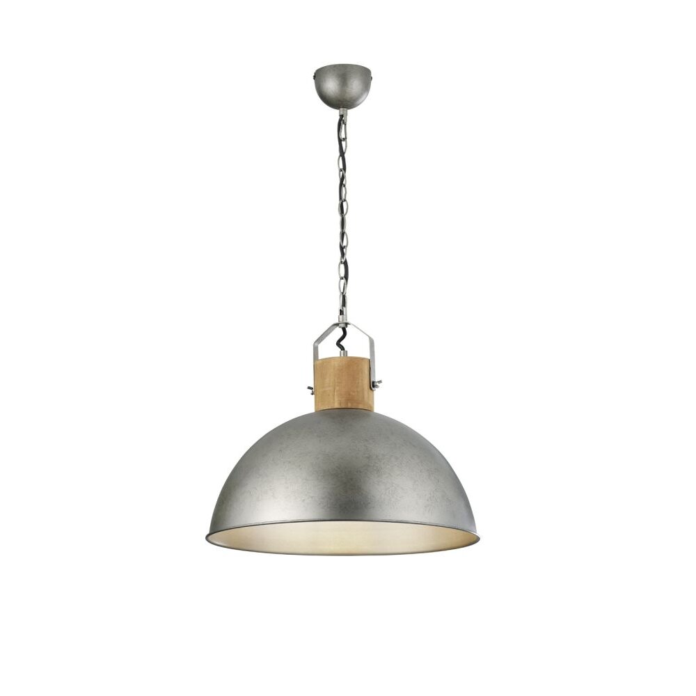 Trio Leuchten DELHI Pendelleuchte Nickel-Matt, 1-flammig main product photo