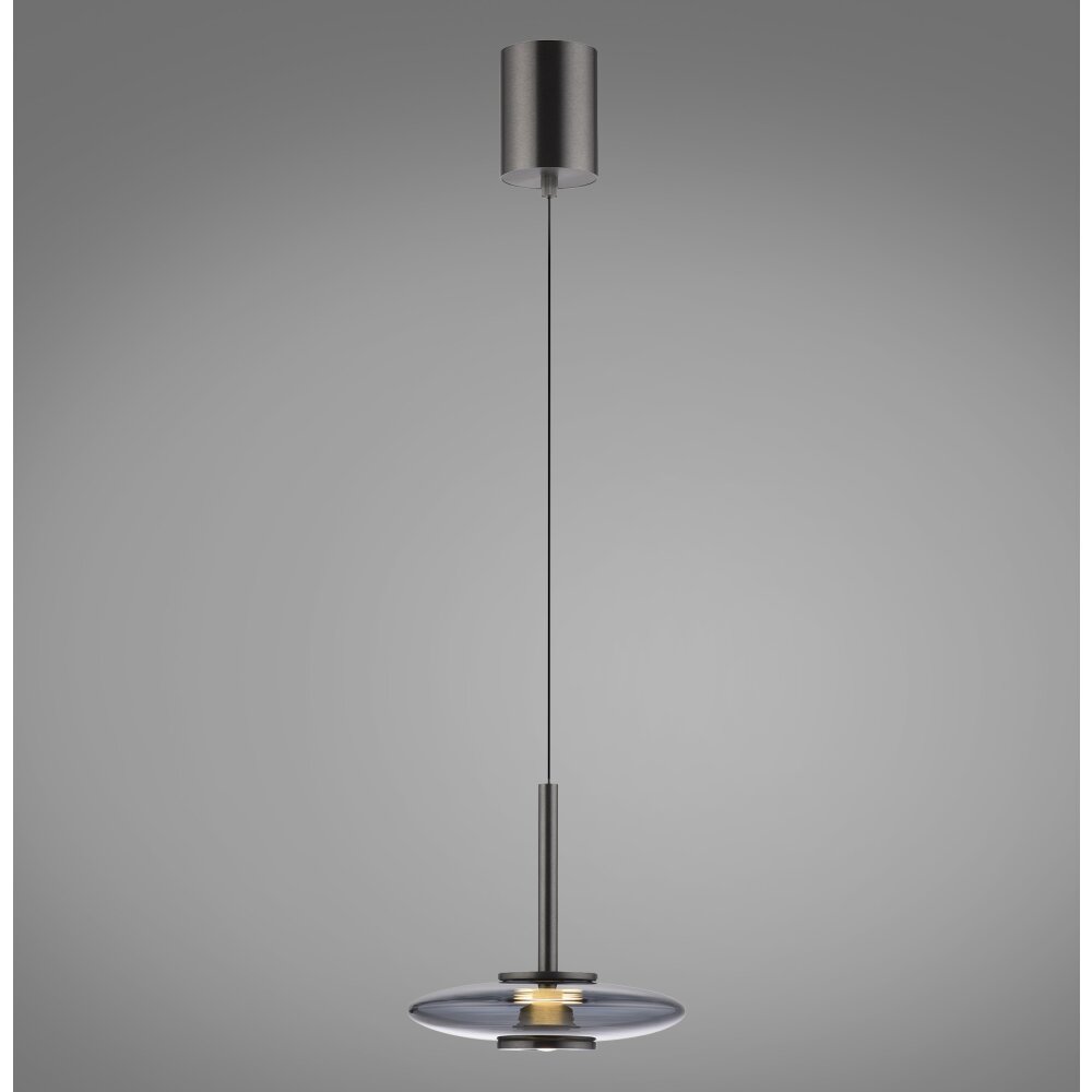 Paul Neuhaus PURE Vitrum Pendelleuchte LED Grau, 2-flammig main product photo