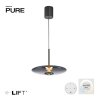 Paul Neuhaus PURE E-Vitrum Pendelleuchte LED Grau, 2-flammig, Fernbedienung