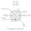 Paul Neuhaus PURE E-Vitrum Pendelleuchte LED Braun, 2-flammig, Fernbedienung