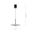 Paul Neuhaus PURE E-Vitrum Pendelleuchte LED Braun, 2-flammig, Fernbedienung