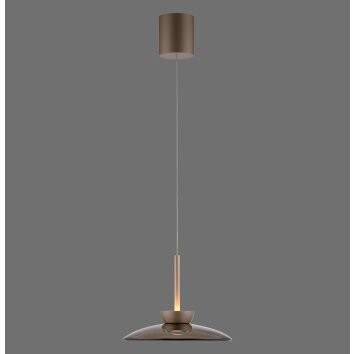 Paul Neuhaus PURE Moon Pendelleuchte LED Bronze, 2-flammig