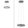 Paul Neuhaus PURE E-Loop Pendelleuchte LED Grau, 2-flammig, Fernbedienung