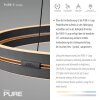 Paul Neuhaus PURE E-Loop Pendelleuchte LED Schwarz, 2-flammig, Fernbedienung