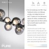 Paul Neuhaus PURE E-Popup Pendelleuchte LED Grau, 18-flammig, Fernbedienung