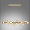 Paul Neuhaus PURE E-Popup Pendelleuchte LED Bronze, 18-flammig, Fernbedienung