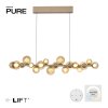 Paul Neuhaus PURE E-Popup Pendelleuchte LED Bronze, 18-flammig, Fernbedienung