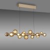 Paul Neuhaus PURE E-Popup Pendelleuchte LED Bronze, 18-flammig, Fernbedienung