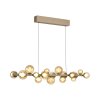 Paul Neuhaus PURE E-Popup Pendelleuchte LED Bronze, 18-flammig, Fernbedienung