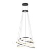 Paul Neuhaus PURE E-Flying Rings Pendelleuchte LED Grau, 1-flammig, Fernbedienung