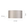 Paul Neuhaus PURE Clipse Wandleuchte LED Silber, 2-flammig
