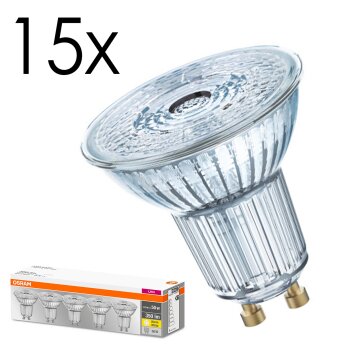 LED GU10 15er Set 4,3 Watt 2700 Kelvin 350 Lumen LED GU10 15er Set 4,3 Watt 2700 Kelvin 350 Lumen