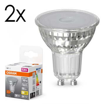 LED GU10 2er Set 6,5 Watt 2700 Kelvin 620 Lumen