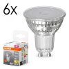 LED GU10 6er Set 6,5 Watt 2700 Kelvin 620 Lumen