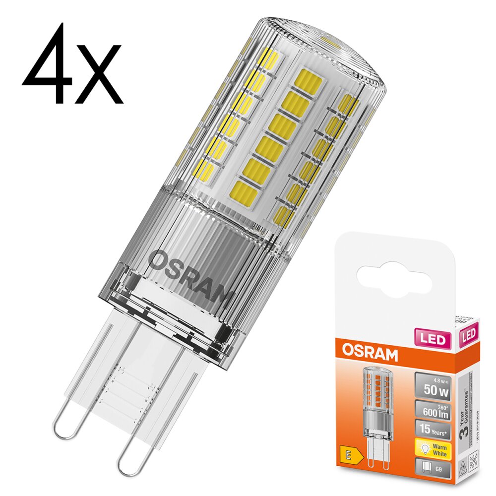 LED G9 4er Set 4,8 Watt 2700 Kelvin 600 Lumen main product photo