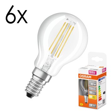 LED E14 6er Set 4 Watt 2700 Kelvin 470 Lumen