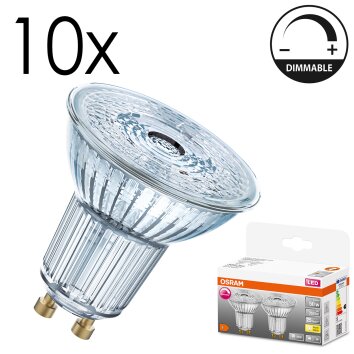LED GU10 10er Set 4,5 Watt 2700 Kelvin 350 Lumen