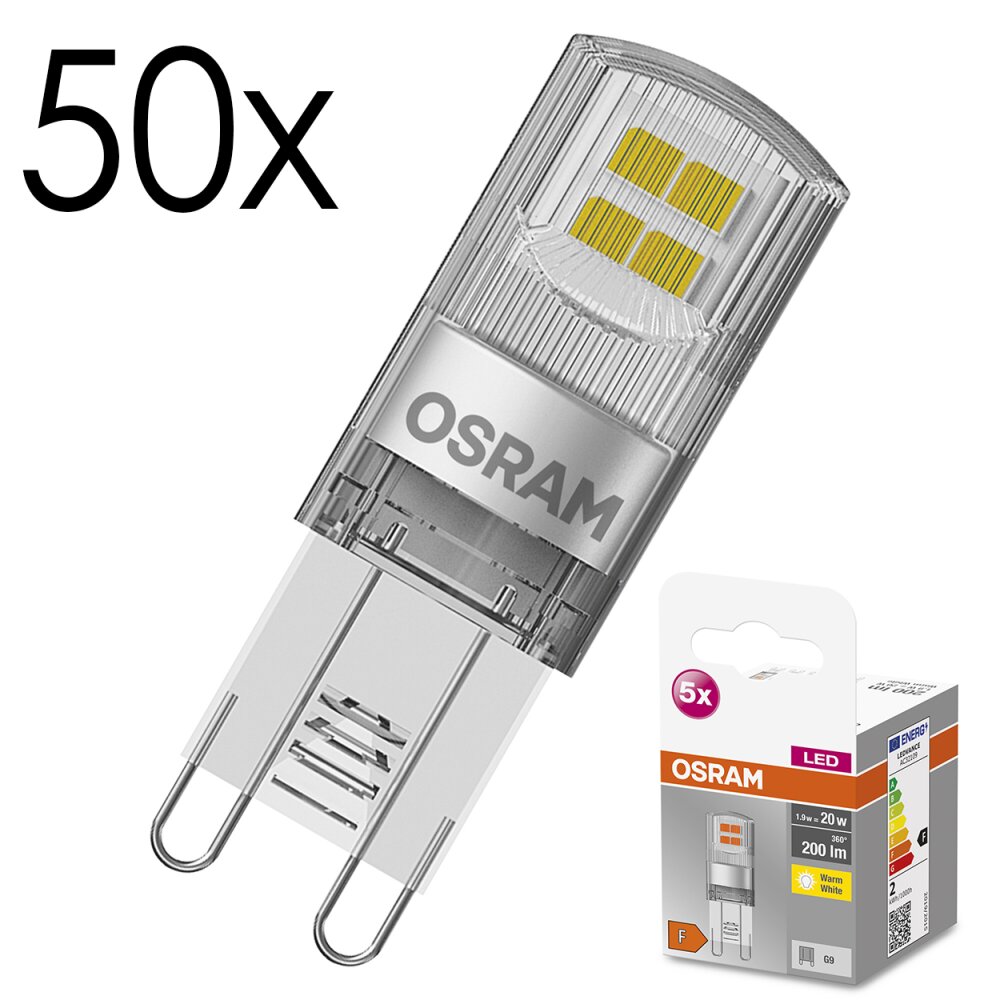 LED G9 50er Set 1,9 Watt 2700 Kelvin 200 Lumen main product photo