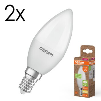 LED E14 2er Set 4,9 Watt 2700 Kelvin 470 Lumen