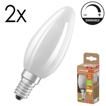 LED E14 2er Set 2,9 Watt 2700 Kelvin 470 Lumen