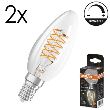 LED E14 2er Set 4,8 Watt 2700 Kelvin 470 Lumen