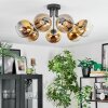 Koyoto Deckenleuchte Glas 15 cm Gold, Klar, 7-flammig
